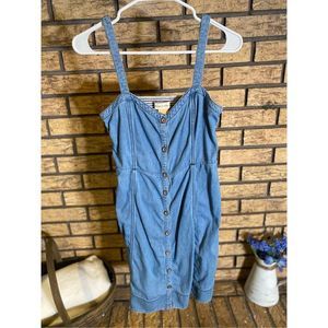 Anthropologie Blue Denim Dress